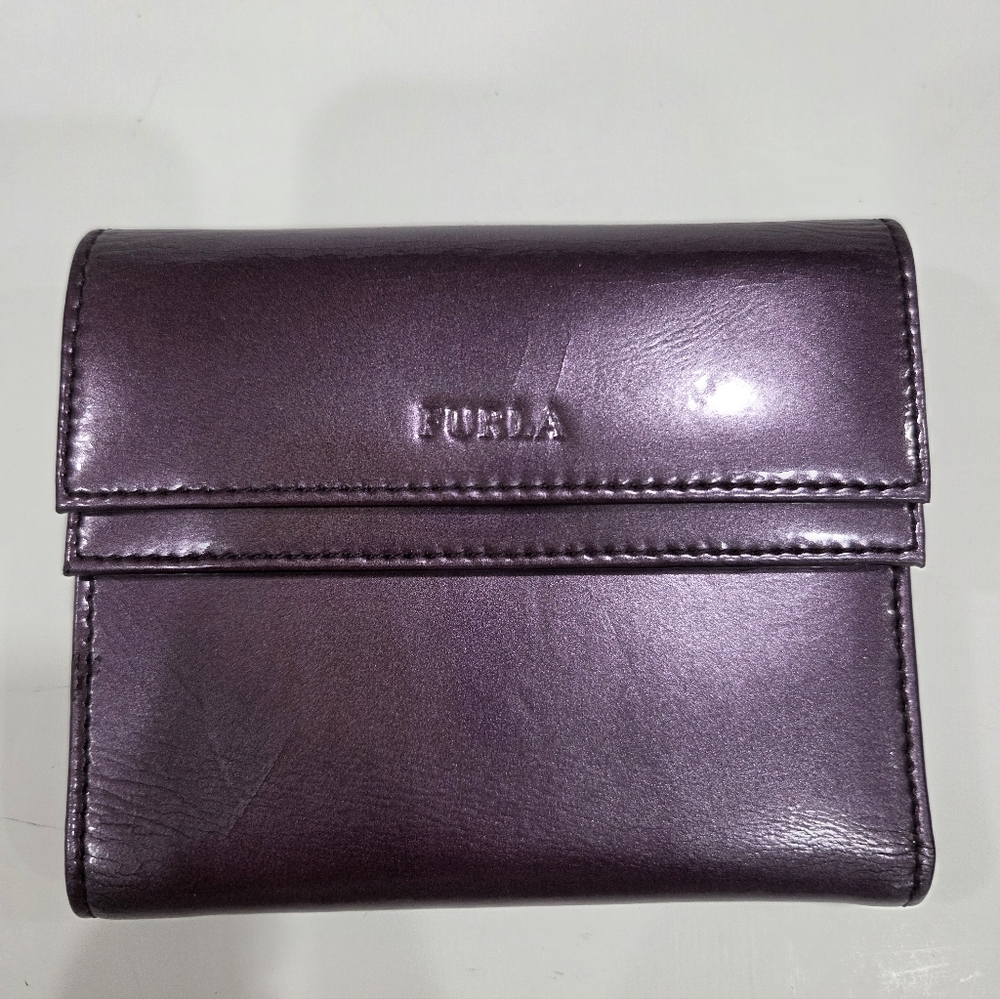 Furla Purple Leather Wallet